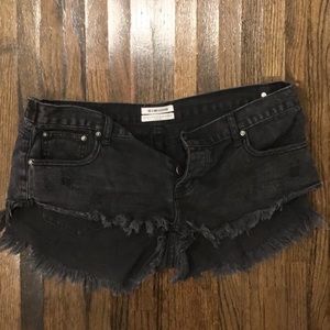One Teaspoon Black Shorts